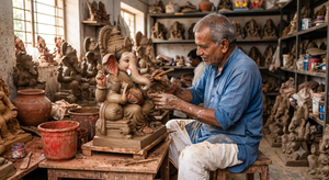 traditional clay idol makers